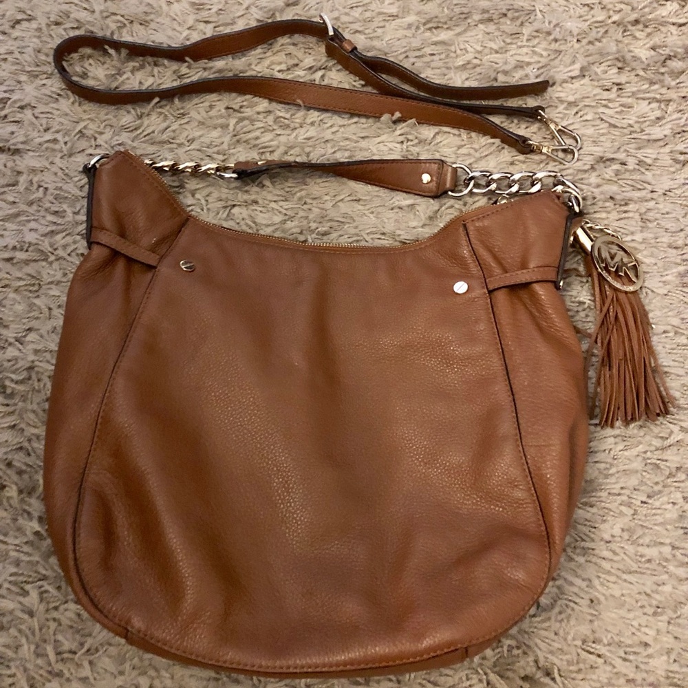 Michael Kors hobo purse bag leather